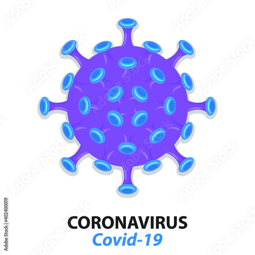Coronavirus Covid-19 concept. 2019-nCoV vector illustration