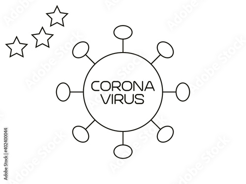 Coronavirus Covid-19 concept. 2019-nCoV vector illustration