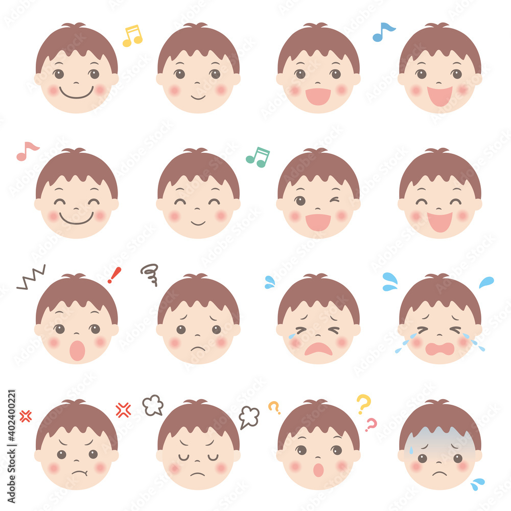 子供_表情_男の子_04 子供_表情_男の子_04