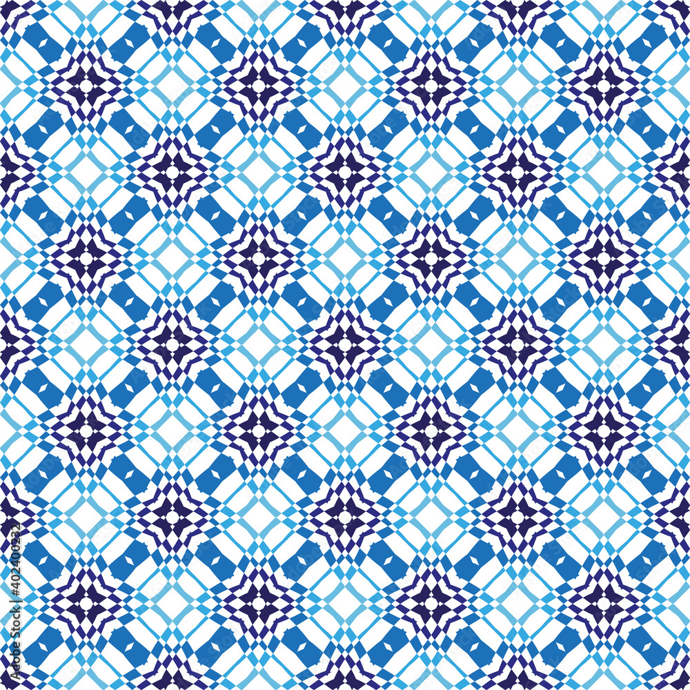 Seamless abstract flower pattern. Geometric ornament graphic pattern background.