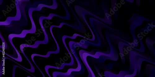 Dark Purple vector pattern with wry lines.