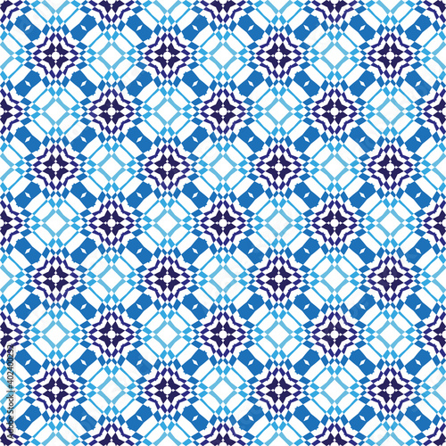 Seamless abstract flower pattern. Geometric ornament graphic pattern background.