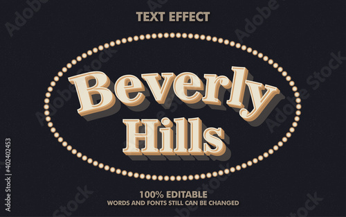 Beverly Hills Vector Text Effect