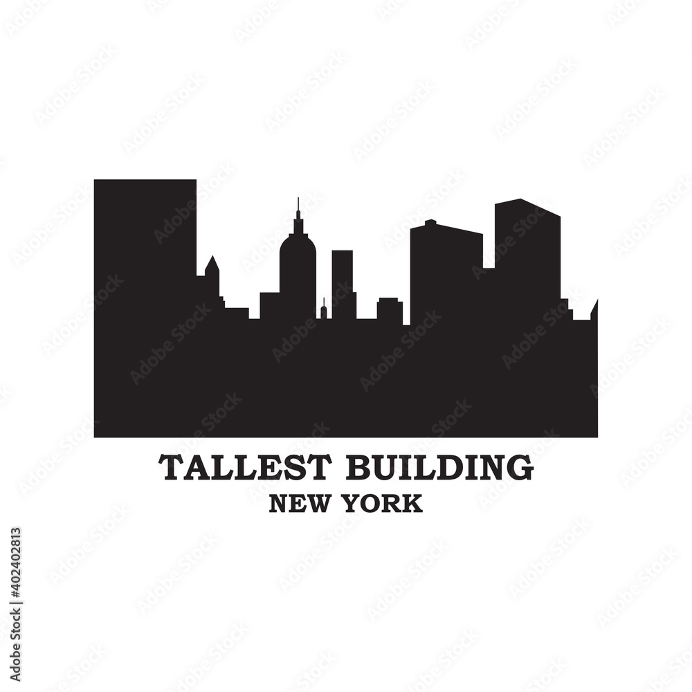 Tallest Building Vector , New York Logo