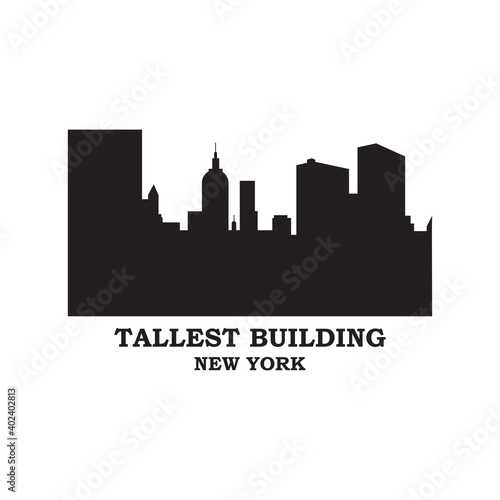 Tallest Building Vector , New York Logo photo