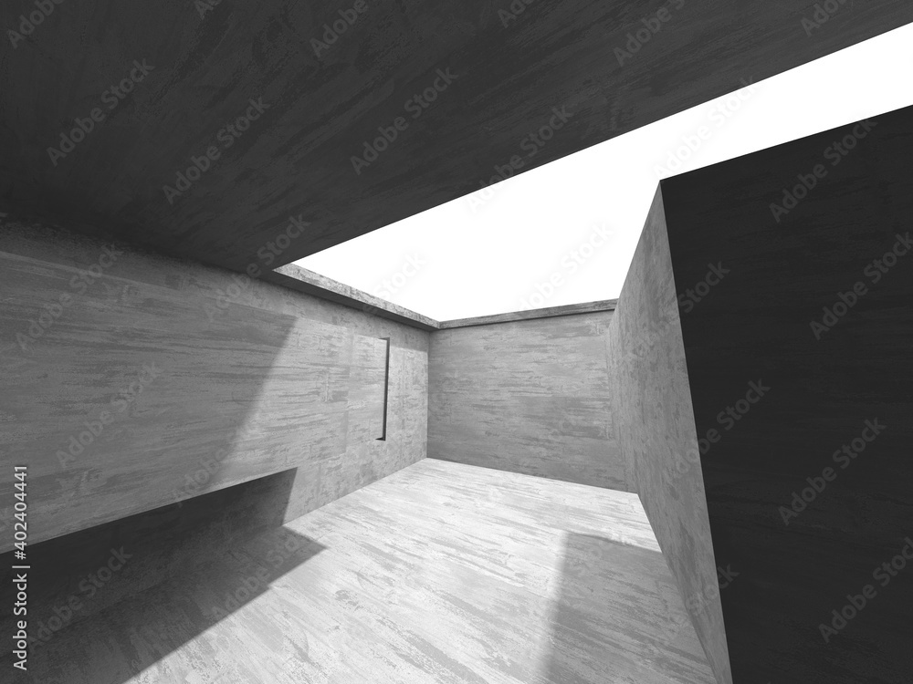 Abstract architecture background. Empty rough concrete interior Abstract architecture background. Empty rough concrete interior