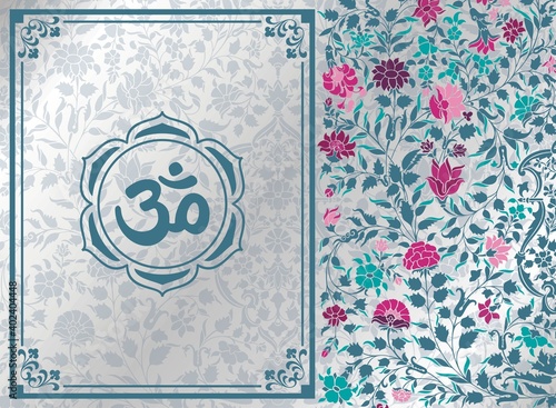 aum syllable , paisley design ,Hinduism , India	
