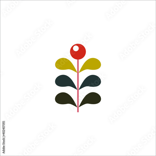 logo leaft flower life healty beautiful icon templet vector natural 