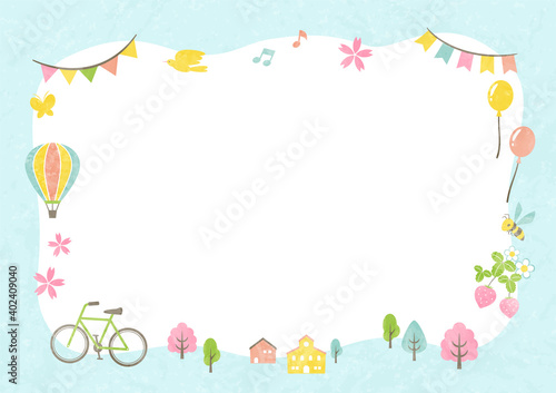 frame of outside in spring