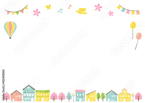 frame of outside in spring