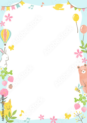 frame of outside in spring