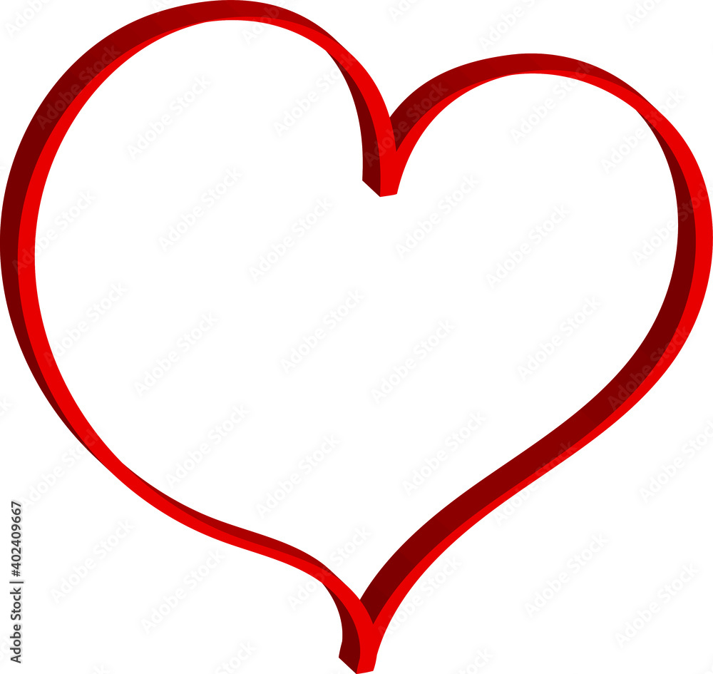 Heart - vector drawing, symbol of love. Red sign and emblem for Valentine's Day, a beautiful template for a card for the wedding. Heart - vector drawing, symbol of love. Red sign and emblem for Valentine's Day, a beautiful template for a card for the wedding.