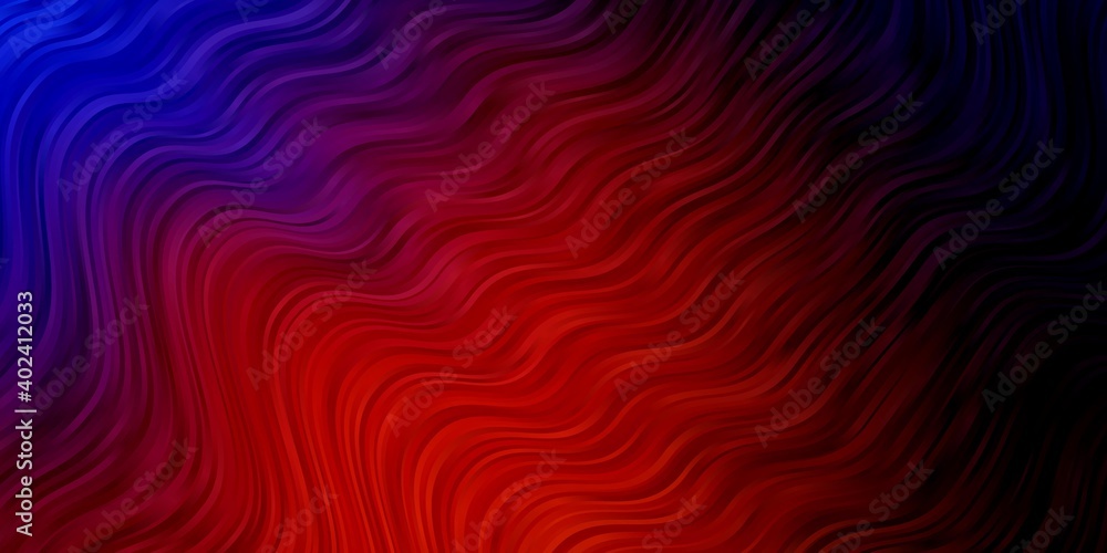 Light Blue, Red vector backdrop with curves. Light Blue, Red vector backdrop with curves.