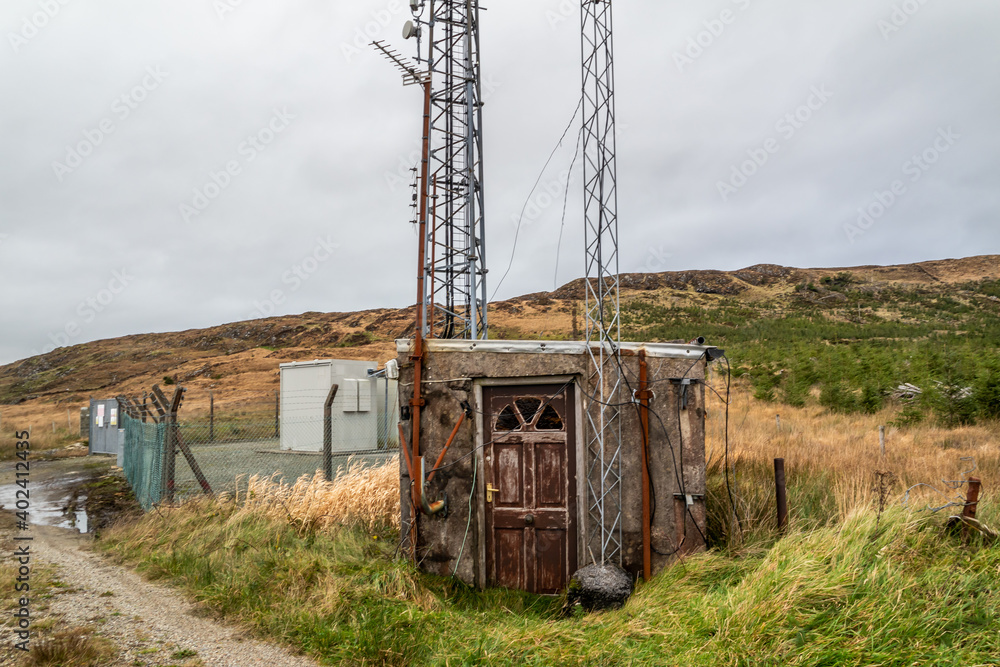 Communications tower in Glenties, County Donegal - Ireland
