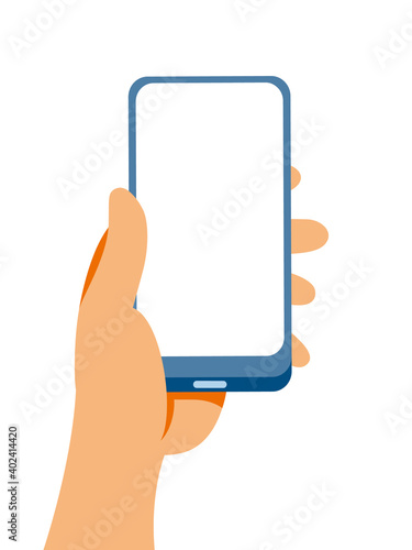 スマートフォンを持つ手