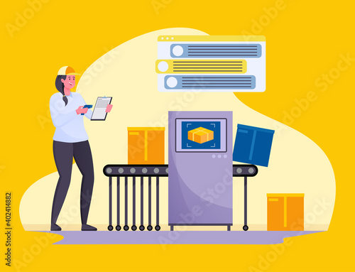 online tracking checks of orders by courier officers in warehouses