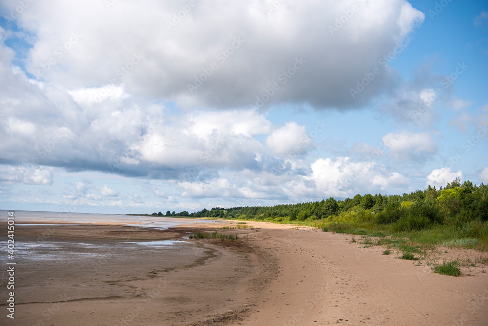 Baltic sea shore in Latvia