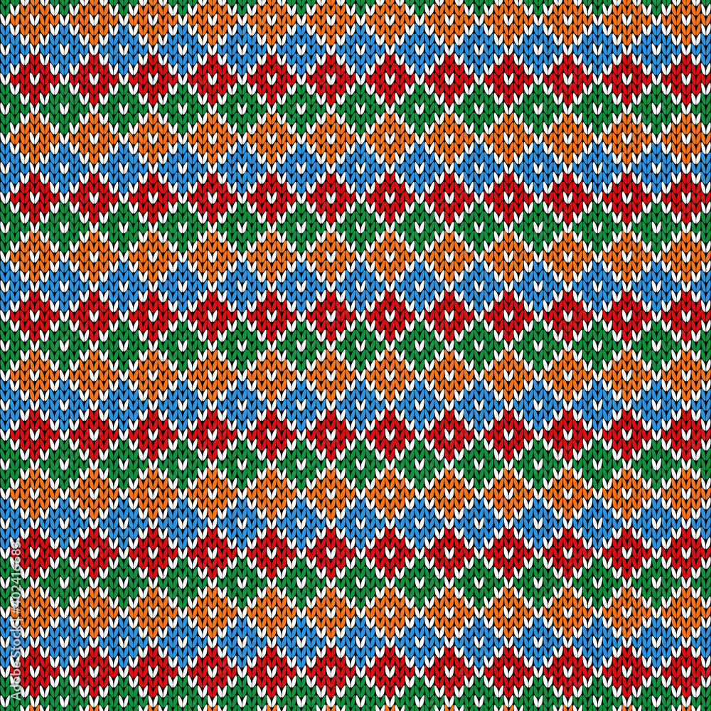 Seamless knitting ornamental pattern Seamless knitting ornamental pattern
