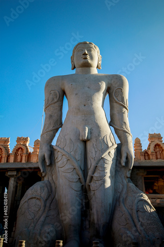 Bahubali Statue at Gommateshwara in Karnataka photo