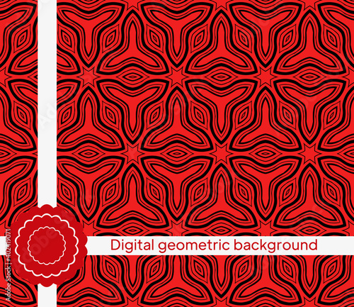 Abstract Vector seamless pattern with abstract geometric style. For Interior Design, Printing, Web And Textile Design.