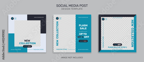 Fashion instagram post square puzzle template