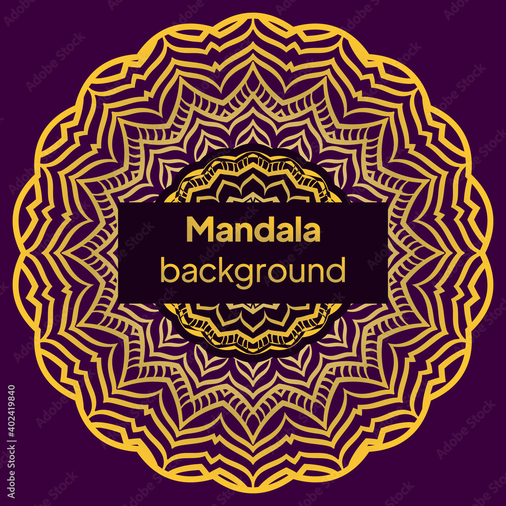 Yoga Card Template With Mandala Pattern. For Business Card, Fitness Center, Meditation Class. Vector Illustration. Yoga Card Template With Mandala Pattern. For Business Card, Fitness Center, Meditation Class. Vector Illustration.