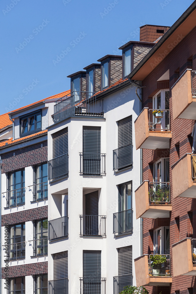 Naklejka premium Moderne Wohngebäude, Hannover, Deutschland