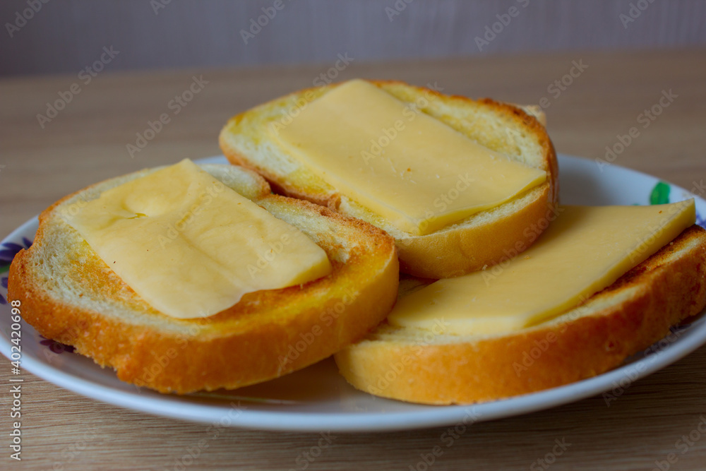 toast with cheese for breakfast