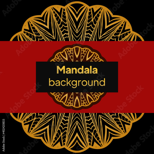 Vector Floral Mandala. Vintage Decorative Elements. Vector Illustration.