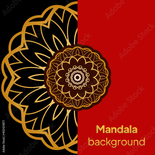 Vintage luxury decorative design of mandala. Vector illustration. Floral ornament