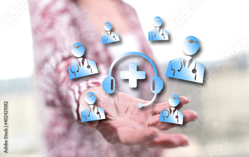 Concept of online medical support