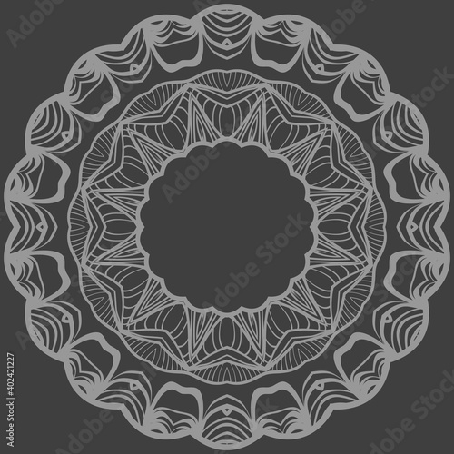 Luxury background. with floral mandala Vector card template.