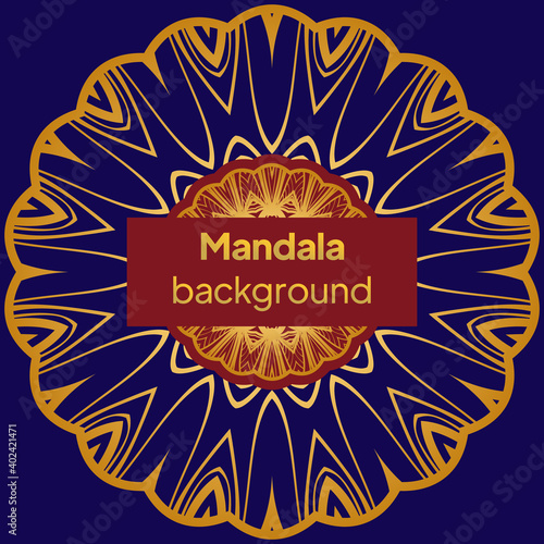 Design Vintage Cards With Floral Mandala Pattern And Ornaments. Vector Illustatration.