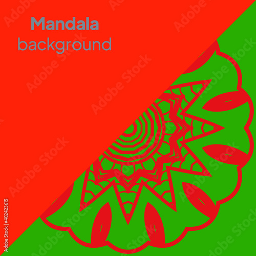 Ornamental Floral Pattern. Hand Draw Mandala. Decorative Elements. Illustration. Anti-Stress Therapy Pattern. Oriental Pattern. Indian, Moroccan, Mystic, Ottoman Motifs.