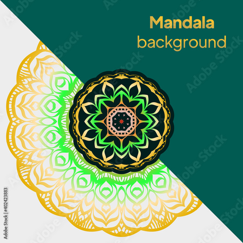 Mandala floral pattern Arabic Islamic east style. For print, poster, card, brochure, flyer. Vector illustration