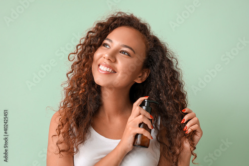 Beautiful young woman with ...