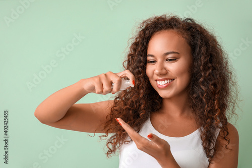 Beautiful young woman with ...