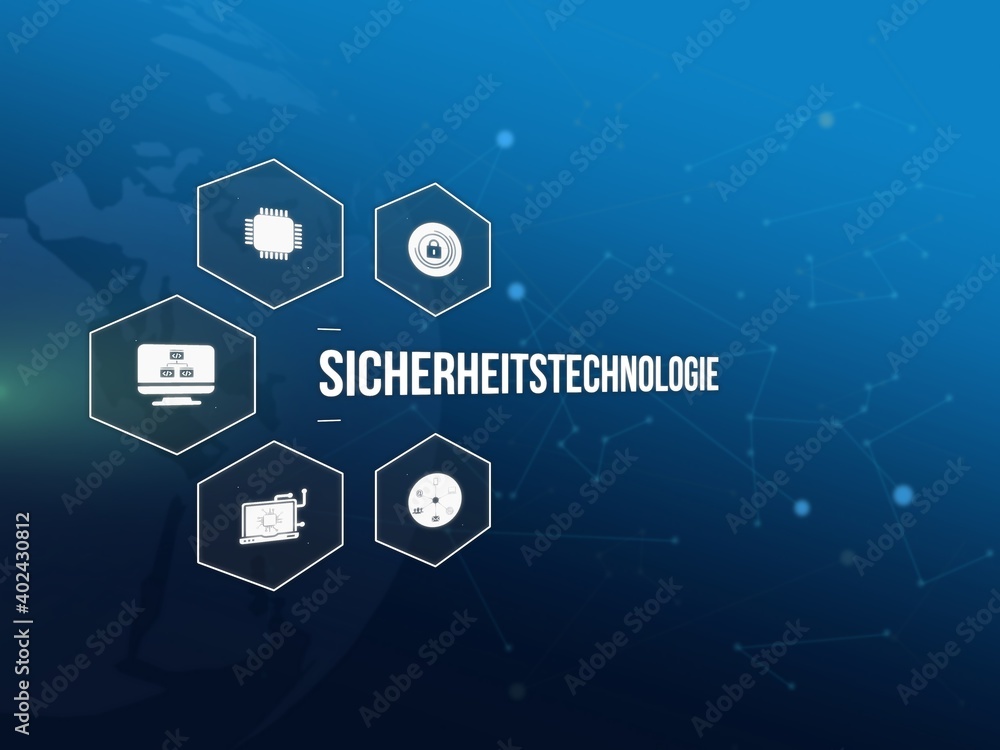Fototapeta premium Sicherheitstechnologie