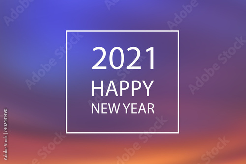 Happy New Year 2021 Greeting Card
