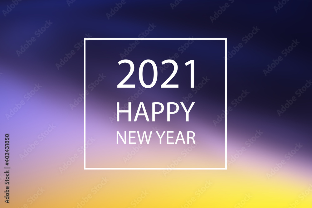 Happy New Year 2021 Greeting Card Happy New Year 2021 Greeting Card