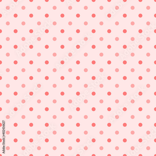 Seamless pink polka dots pattern