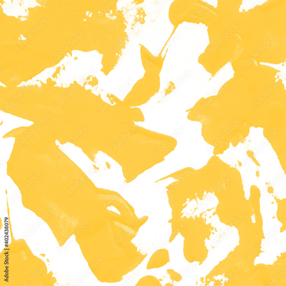 Modern contemporary acrylic background. Yellow texture made with a palette knife. Abstract painting on paper. Mess on the canvas.
Modern contemporary acrylic background. Yellow texture made with a palette knife. Abstract painting on paper. Mess on the canvas.