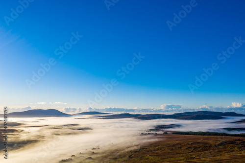 Donegal covered with fog from Crove upper to Teelin - Ireland © Lukassek