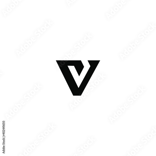 v letter vector logo abstract