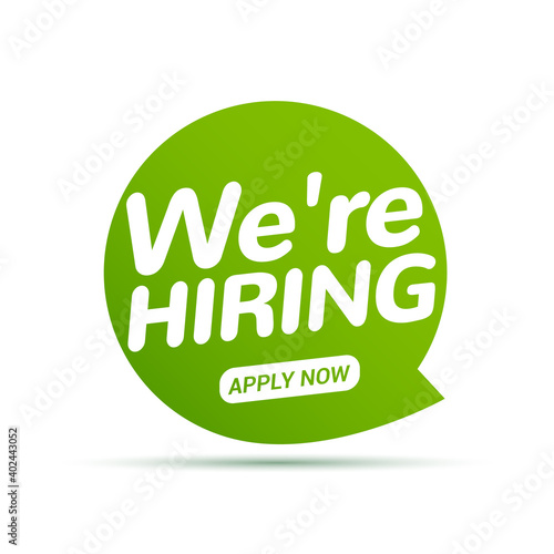 Job vacancy, we are hiring now. HR team recruit employee concept. Career job vacancy intervew offer