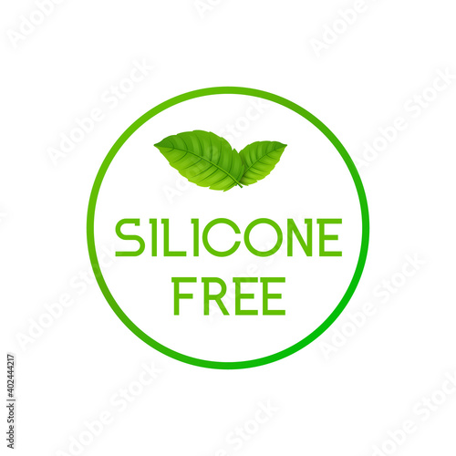 Silicone free icon sign. Vector silicone free symbol photo