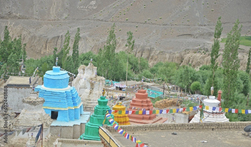 landscape of the mountains in leh ,jammu and kashmir,india landscape of the mountains in leh ,jammu and kashmir,india