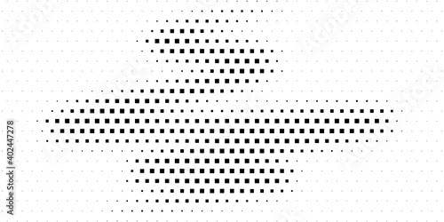 Wallpaper Mural Halftone texture with geometric figures. Torontodigital.ca