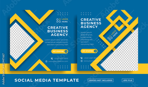 creative business agency social media template