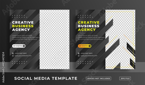 creative business agency social media template